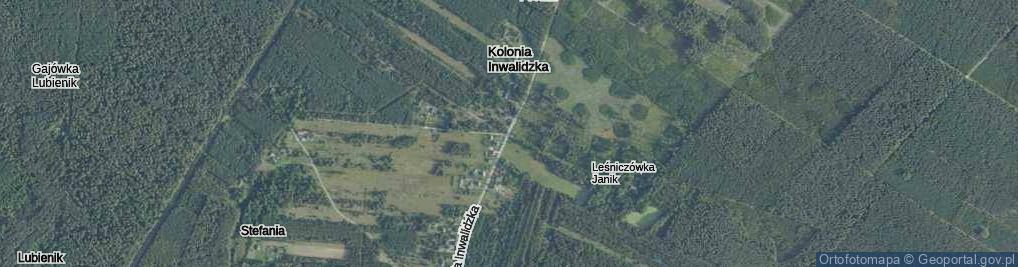 Zdjęcie satelitarne Kolonia Inwalidzka ul.
